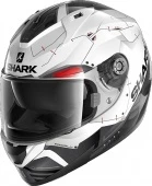 Мотошлем Shark Ridill 1.2, Mecca White/Black/Red Glossy