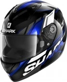 Мотошлем Shark Ridill 1.2, Phaz Black/Blue Glossy