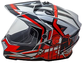 Шлем AiM JK802 Red/Grey/Black