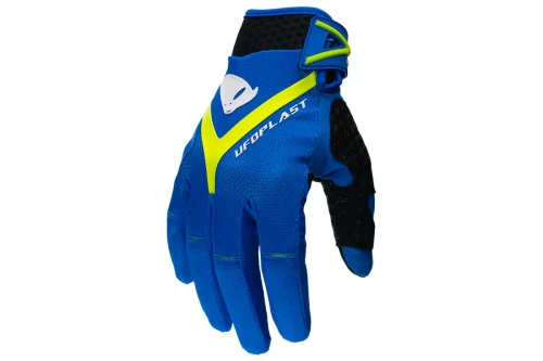 Мотоперчатки UFO HAYES GLOVE Blue/Neon Yellow