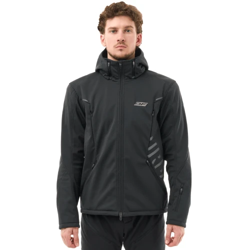 Мототолстовка DF URBAN Man Black с защитой