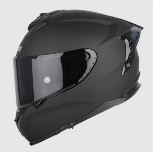 Мотошлем SOMAN SM961-S, matte black-black spoiler