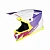 Шлем Acerbis T711 White/Purple