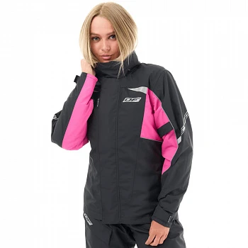 Куртка - дождевик EVO Woman Black - Pink (мембрана)
