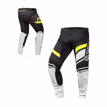 Мотоштаны кросс-эндуро ELEVEIT X LEGEND, black/white/fluo текстиль муж. 30