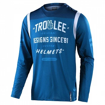Мотоджерси Troy Lee Designs GP Air Jersey Roll Out Slate Blue