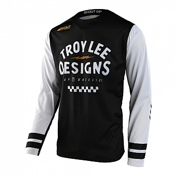 Мотоджерси Troy Lee Designs SCOUT GP Jersey Ride On Black/White