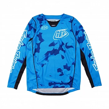 Мотоджерси подростковая Troy Lee Designs Youth GP Pro Blotted Bright Blue-M