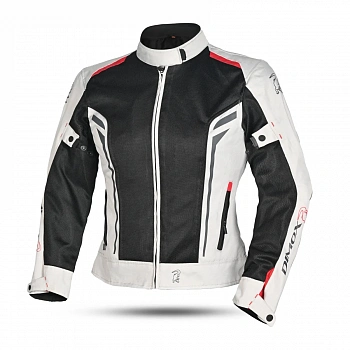 Мотокуртка DIMOX REBEL WOMEN (WSD-JT36), ICE/RED Текстиль женский