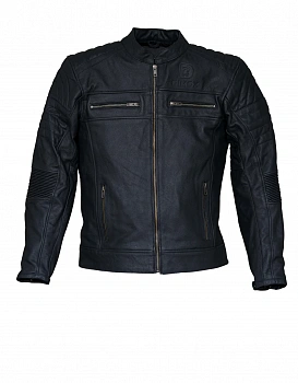 Мотокуртка DIMOX Cayman LEATHER JACKET, черный Кожа мужской